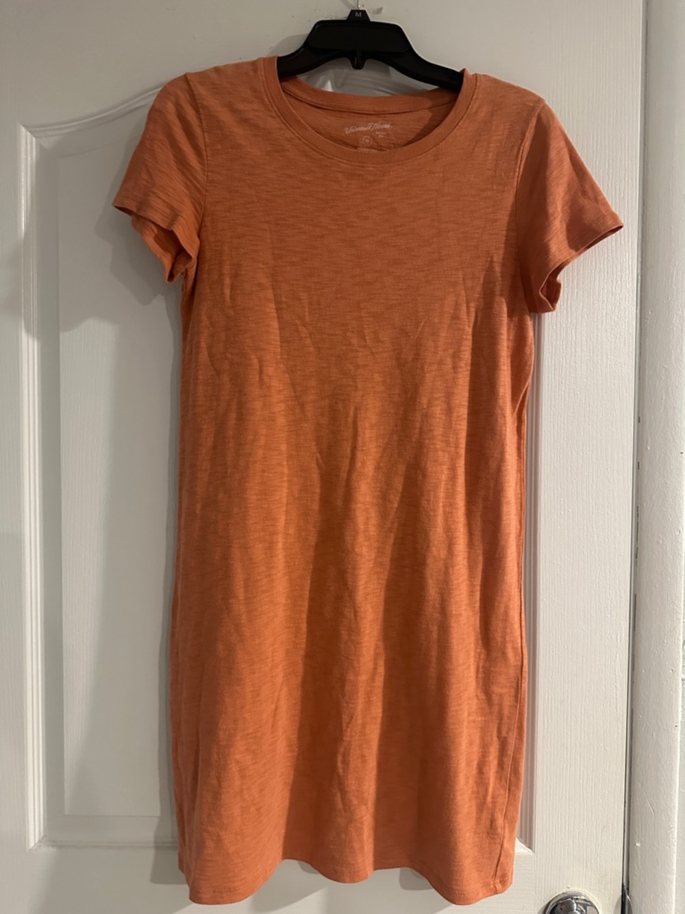 Universal Thread Orange Short-Sleeve Midi Dress